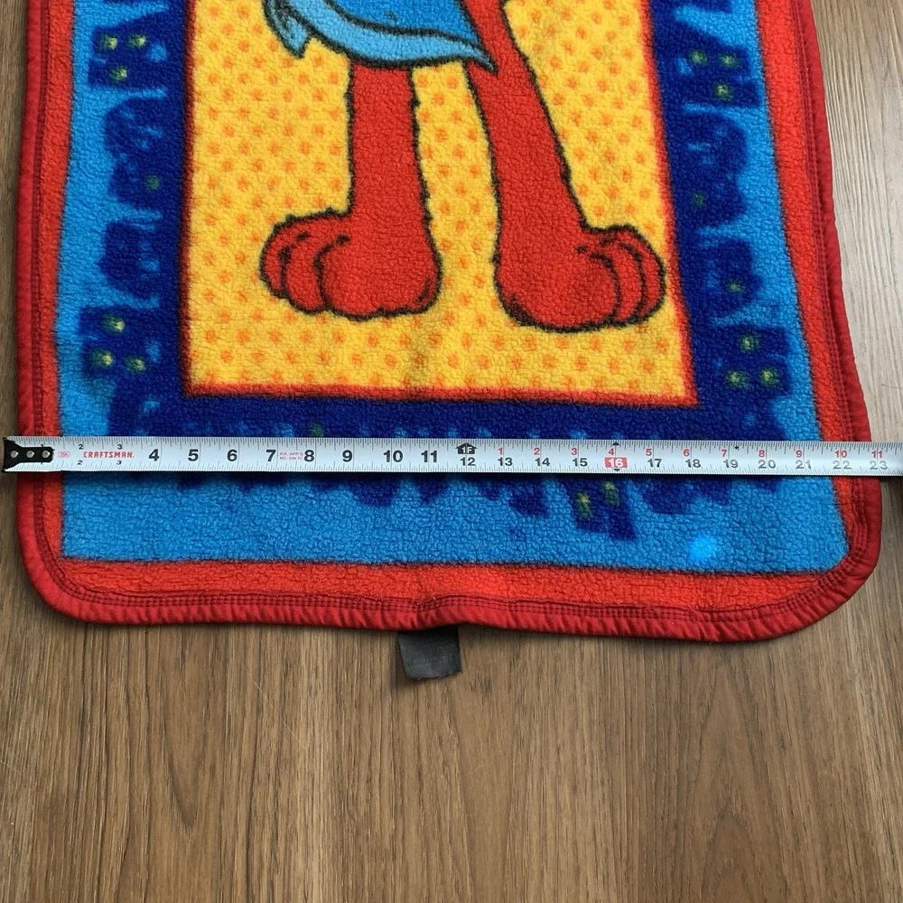 Rare Vintage 90s Fuzzy Owen Blanket Sesame Street 